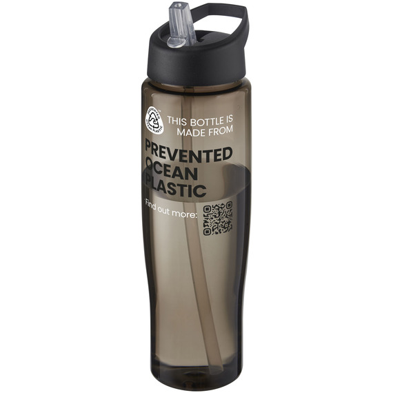 Bouteille de sport publicitaire H2O Active® Eco Tempo de 700 ml avec couvercle à bec verseur