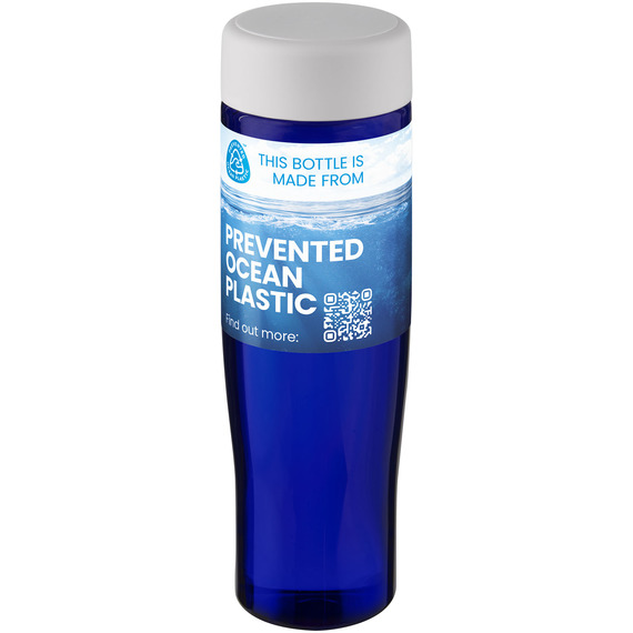 Bouteille publicitaire d'eau H2O Active® Eco Tempo de 700 ml avec couvercle vissé