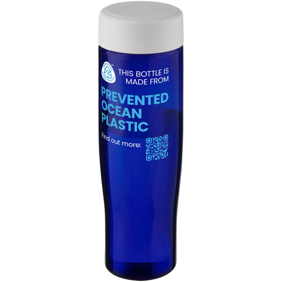 Bouteille publicitaire d'eau H2O Active® Eco Tempo de 700 ml avec couvercle vissé