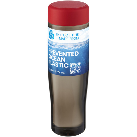 Bouteille publicitaire d'eau H2O Active® Eco Tempo de 700 ml avec couvercle vissé