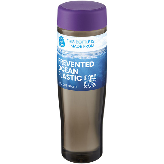 Bouteille publicitaire d'eau H2O Active® Eco Tempo de 700 ml avec couvercle vissé