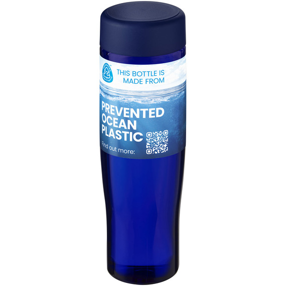 Bouteille publicitaire d'eau H2O Active® Eco Tempo de 700 ml avec couvercle vissé