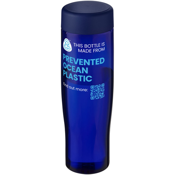 Bouteille publicitaire d'eau H2O Active® Eco Tempo de 700 ml avec couvercle vissé