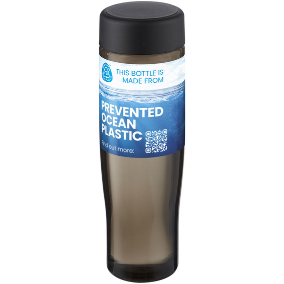 Bouteille publicitaire d'eau H2O Active® Eco Tempo de 700 ml avec couvercle vissé