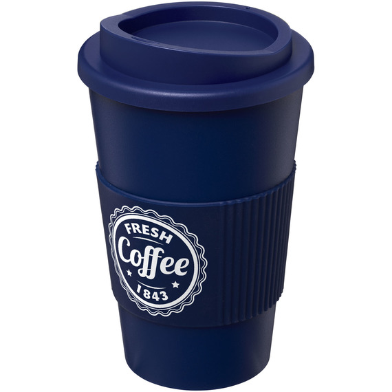 Gobelet publicitaire Americano® de 350 ml avec isolation et grip