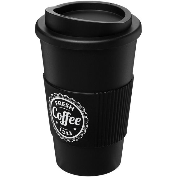 Gobelet publicitaire Americano® de 350 ml avec isolation et grip