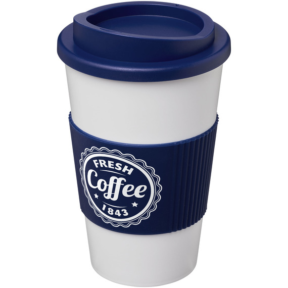 Gobelet publicitaire Americano® de 350 ml avec isolation et grip