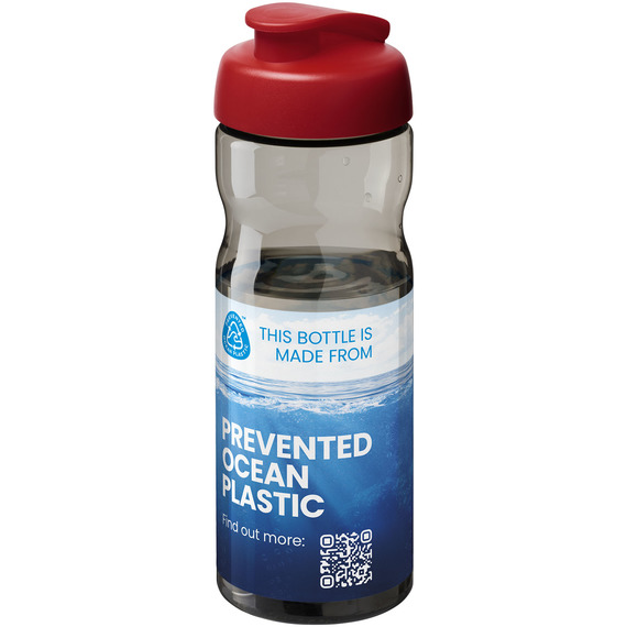 Bouteille publicitaire de sport H2O Active® Eco Base de 650 ml avec couvercle à bec verseur