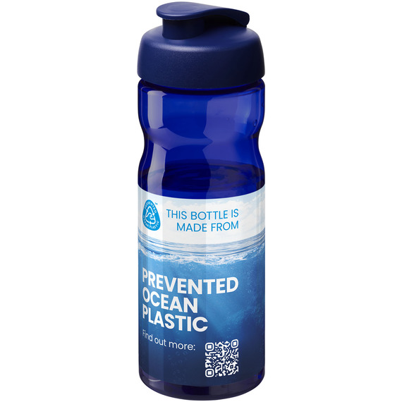 Bouteille publicitaire de sport H2O Active® Eco Base de 650 ml avec couvercle à bec verseur