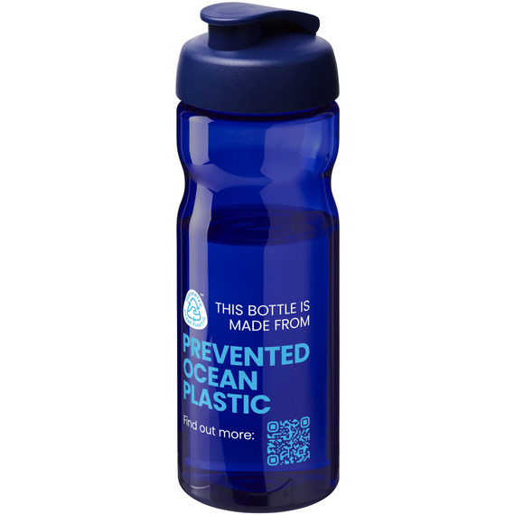 Bouteille publicitaire de sport H2O Active® Eco Base de 650 ml avec couvercle à bec verseur