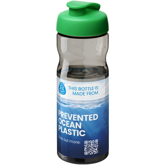 Bouteille publicitaire de sport H2O Active® Eco Base de 650 ml avec couvercle à bec verseur