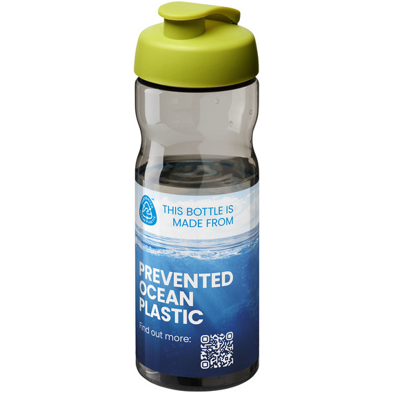 Bouteille publicitaire de sport H2O Active® Eco Base de 650 ml avec couvercle à bec verseur