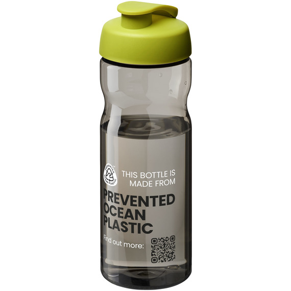 Bouteille publicitaire de sport H2O Active® Eco Base de 650 ml avec couvercle à bec verseur