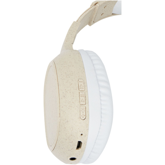 Casque publicitaire Bluetooth® Riff en paille de blé avec microphone