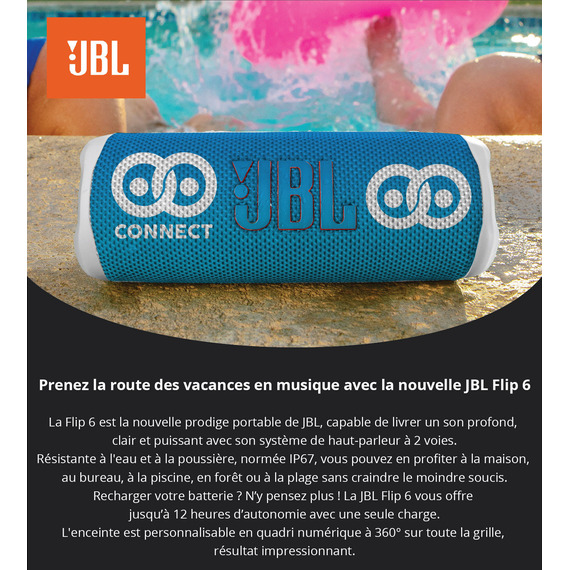 Enceinte personnalisée JBL Flip 6