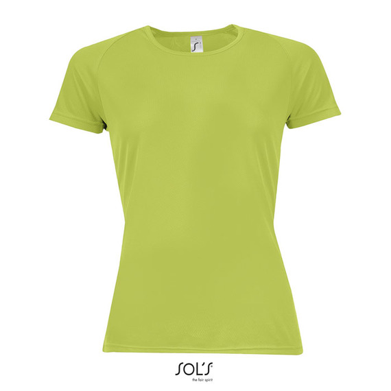 T-shirt de sport respirant recyclé bio pour femme publicitaire personnalisé