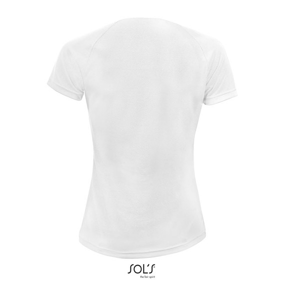 T-shirt publicitaire respirant manches courtes SPORTY 140g coton polyester Dry Fit Femme