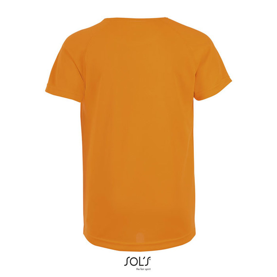 T-shirt publicitaire respirant manches courtes SPORTY 140g coton polyester Dry Fit Enfant