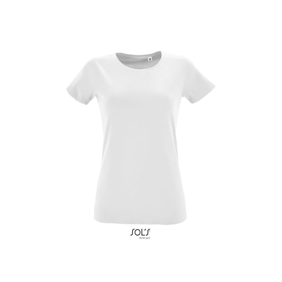 T-shirt publicitaire manches courtes REGENT FIT coton 150g coupe ajustée Femme