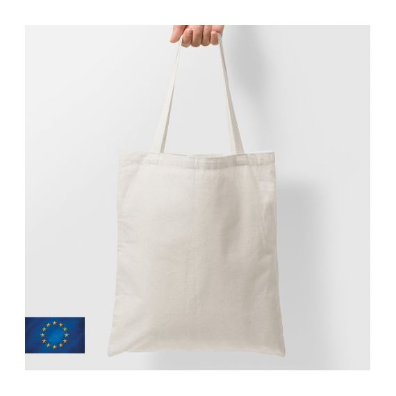 Sac shopping coton biologique 150 gr personnalisable Fabriqué en Europe