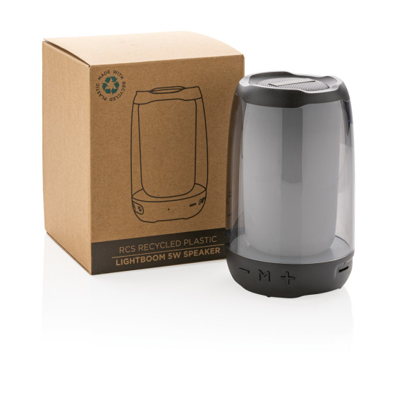 Enceinte publicitaire Lightboom 5W en plastique recyclé RCS