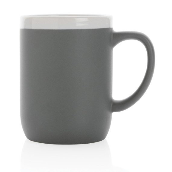 Mug publicitaire en céramique avec bord blanc