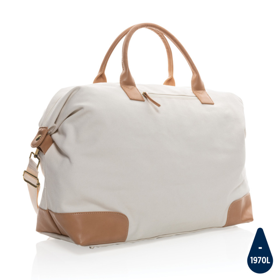 Sac publicitaire weekend Impact AWARE™ en toile 16oz recyclé écologique