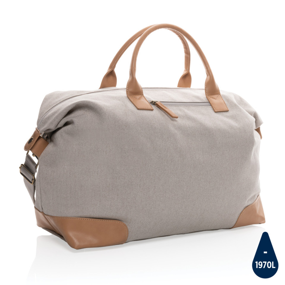 Sac publicitaire weekend Impact AWARE™ en toile 16oz recyclé écologique