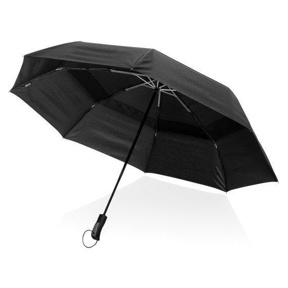 Parapluie publicitaire tempête 27"de poche auto Swiss Peak Aware™ Tornado