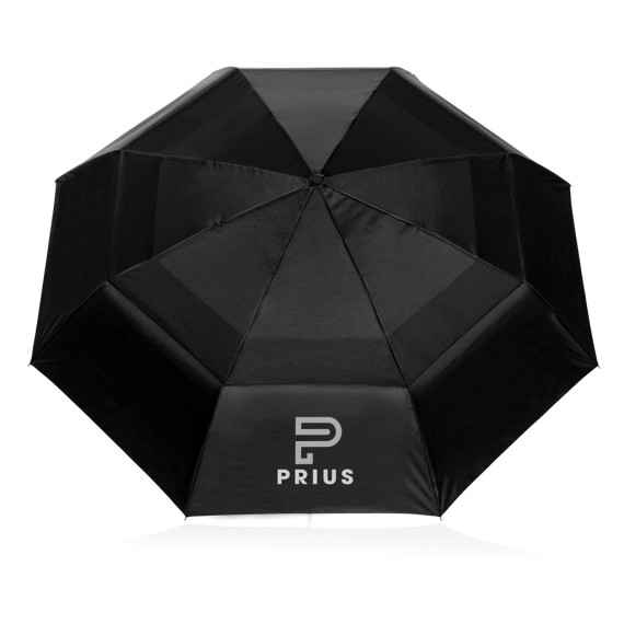 Parapluie publicitaire tempête 27"de poche auto Swiss Peak Aware™ Tornado