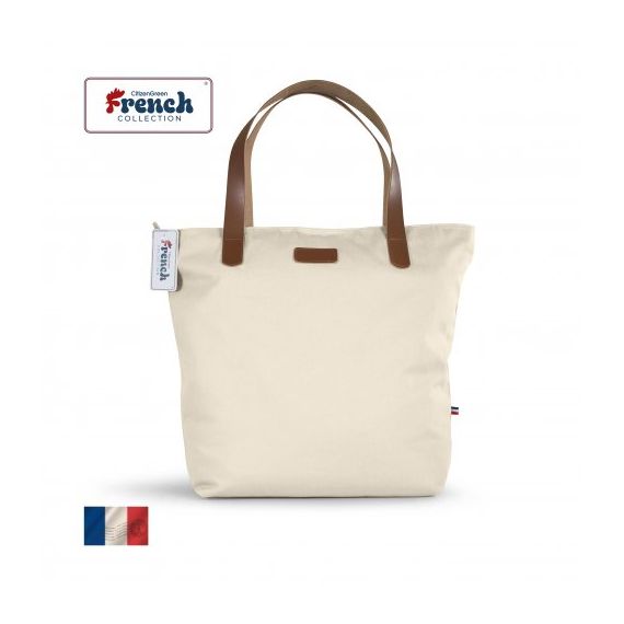 Sac cabas 100 % coton biologique 360 gr personnalisable fabriqué en France