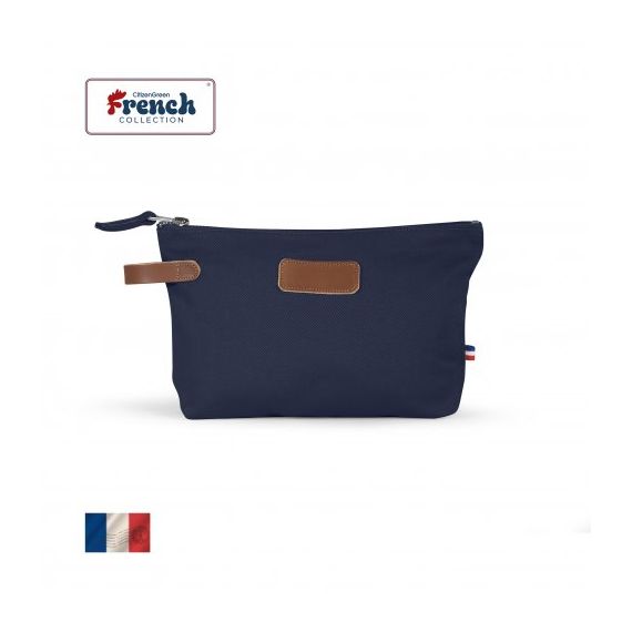 Trousse fermeture zippée 100% coton biologique 360gr personnalisabe fabriqué en France