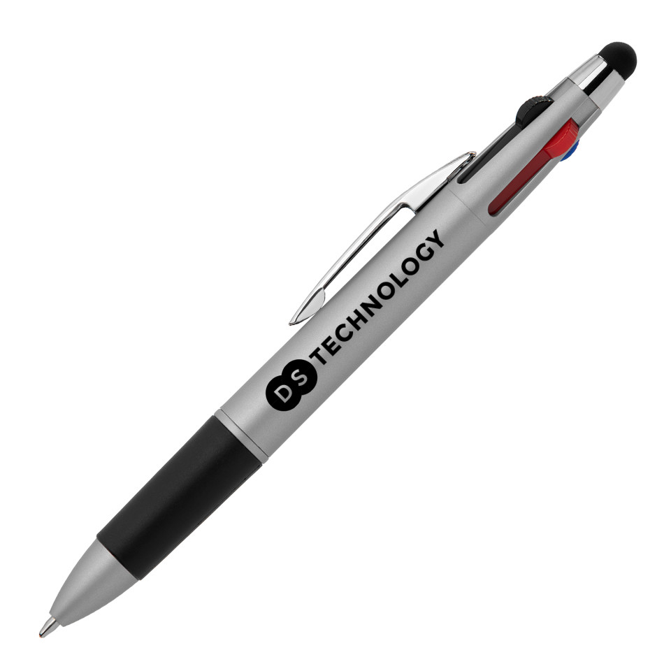 Stylo bille stylet 4 couleurs publicitaire express Goldstar Quattro Softy