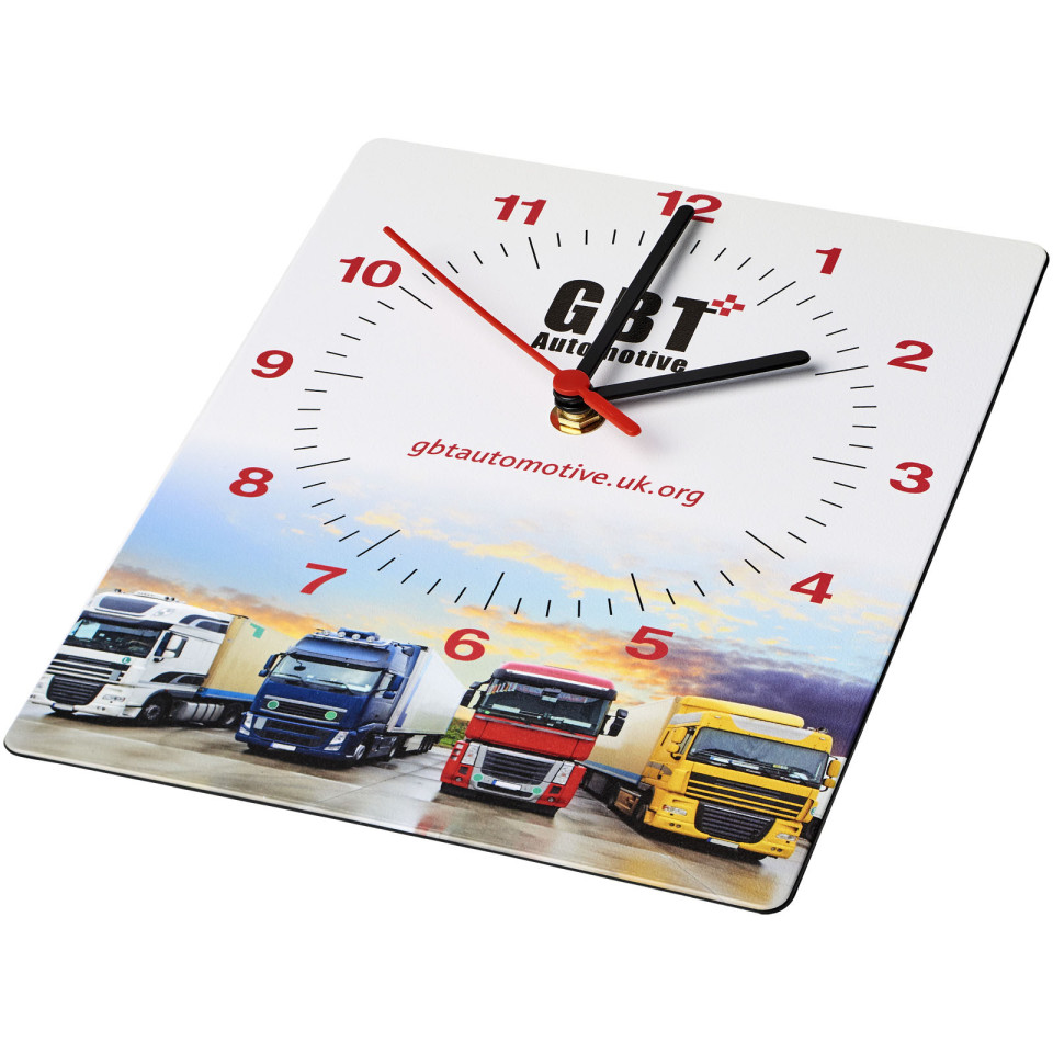 Horloge publicitaire murale rectangulaire Brite-Clock®