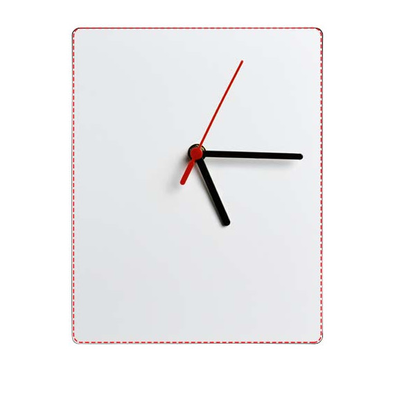 Horloge publicitaire murale rectangulaire Brite-Clock®