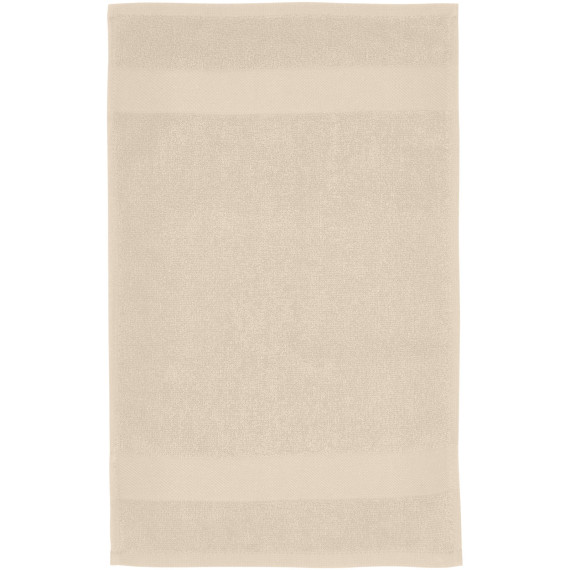 Serviette publicitaire de bain Sophia de 30 x 50 cm en coton de 450 g/m²