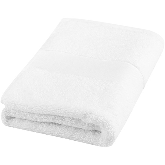 Serviette publicitaire de bain Charlotte de 50 x 100 cm en coton de 450 g/m²