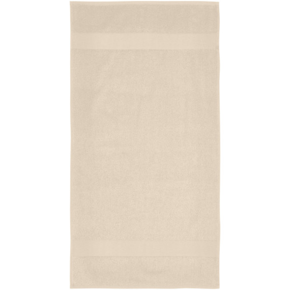 Serviette publicitaire de bain Charlotte de 50 x 100 cm en coton de 450 g/m²