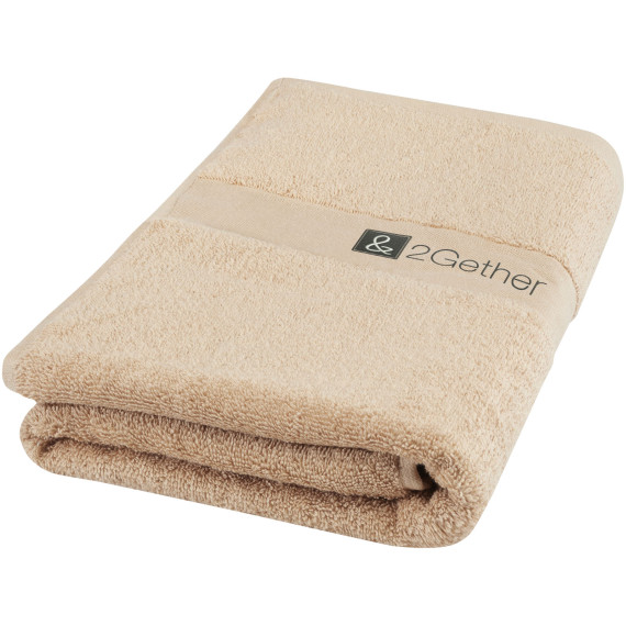 Serviette publicitaire de bain Amelia de 70 x 140 cm en coton de 450 g/m²