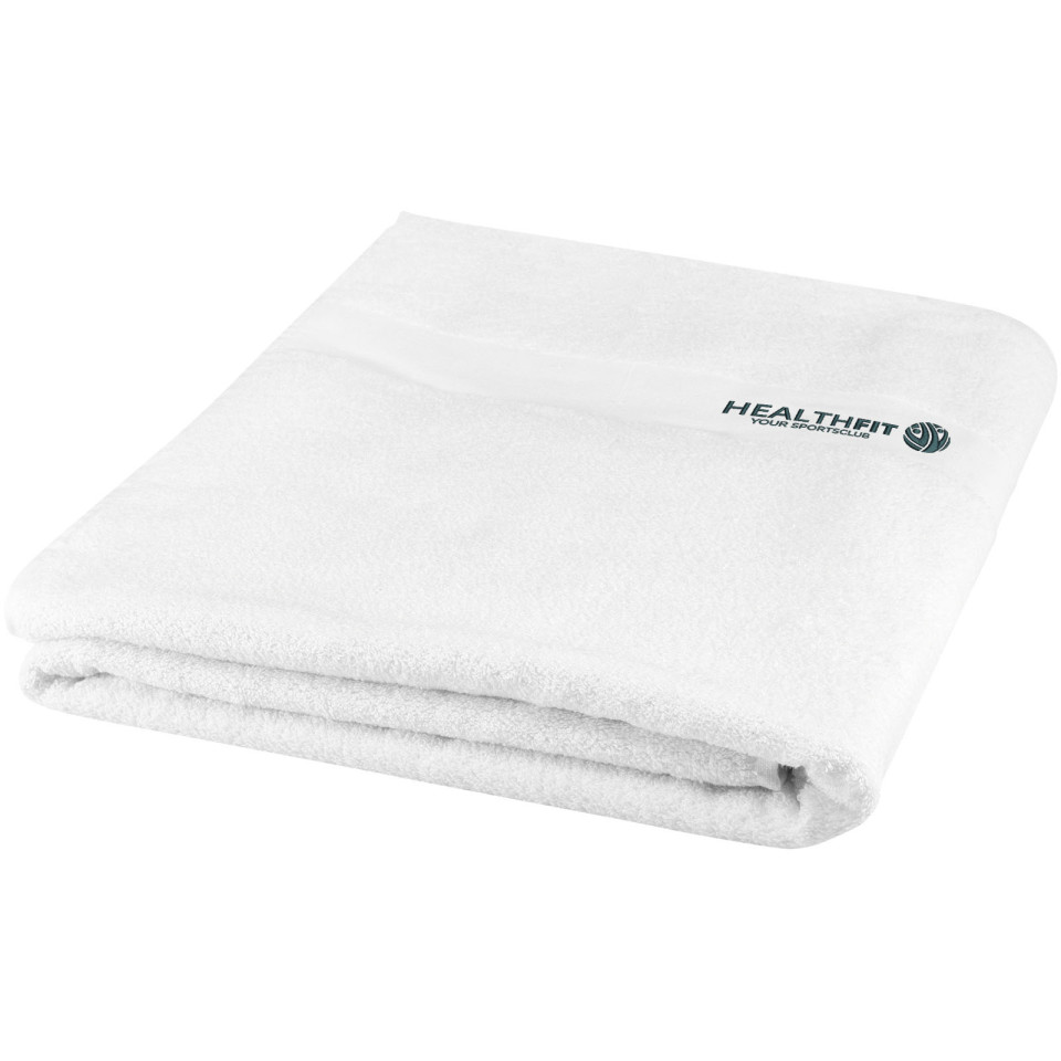 Serviette publicitaire de bain en coton 550 g/m² 100x180 cm Riley