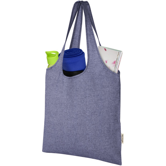 Sac publicitaire shopping Pheebs tendance en coton recyclé de 150 g/m²