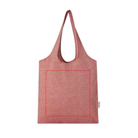 Sac publicitaire shopping Pheebs tendance en coton recyclé de 150 g/m²