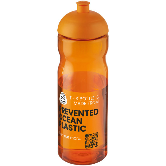 Bouteille publicitaire de sport H2O Active® Eco Base 650ml avec couvercle dôme