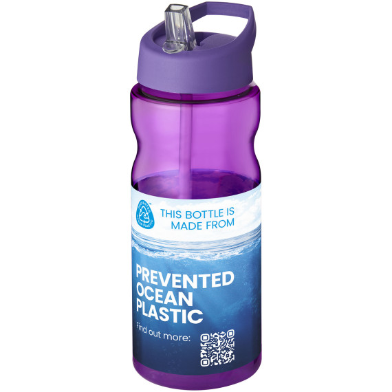 Bouteille publicitaire de sport H2O Active® Eco Base 650ml couvercle bec verseur