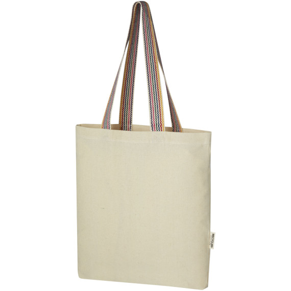 Sac publicitaire shopping Rainbow de 5 l en coton recyclé 180 g/m²