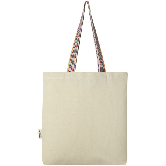 Sac publicitaire shopping Rainbow de 5 l en coton recyclé 180 g/m²