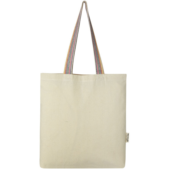 Sac publicitaire shopping Rainbow de 5 l en coton recyclé 180 g/m²