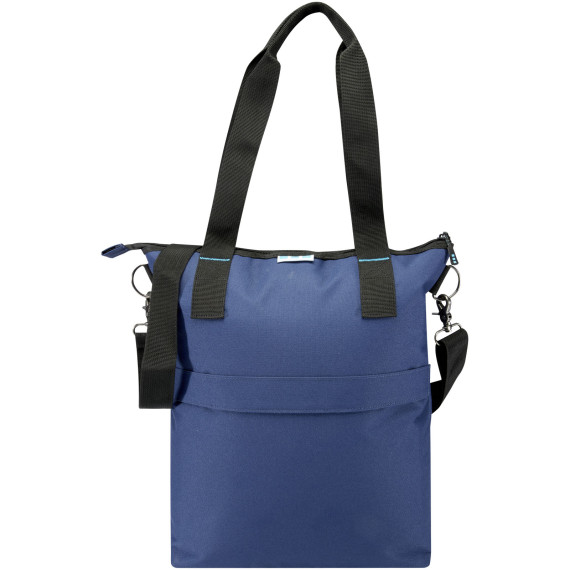 Sac publicitaire shopping pour ordinateur portable 15" en RPET certifié GRS 12 L Repreve® Ocean