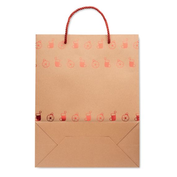 Sac cadeau publicitaire en papier kraft