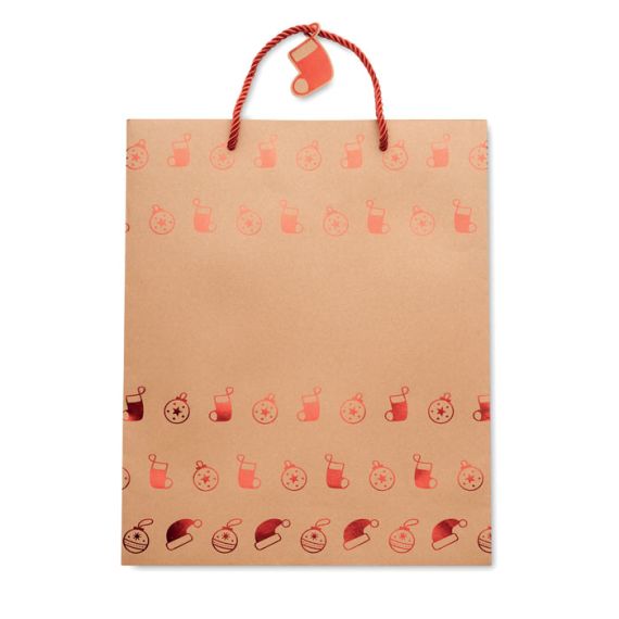 Sac cadeau publicitaire en papier kraft